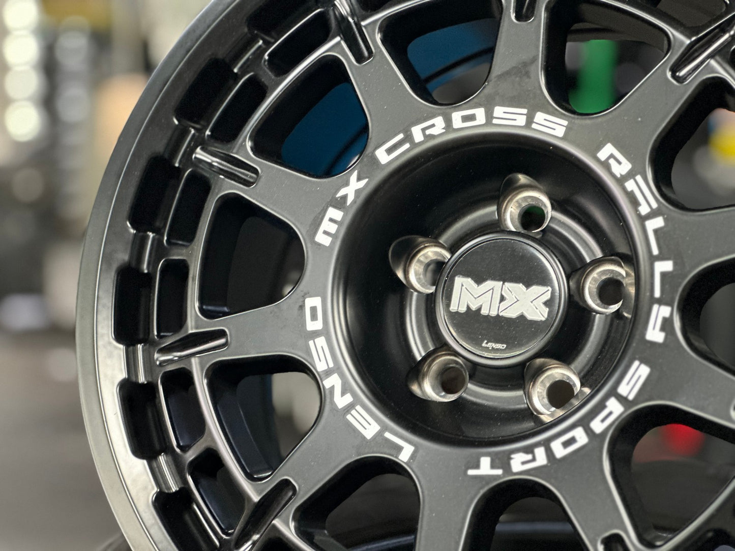 New 16X8 ET35 Lenso MX Ebola Rim (4 wheel) Matt Black 5X100