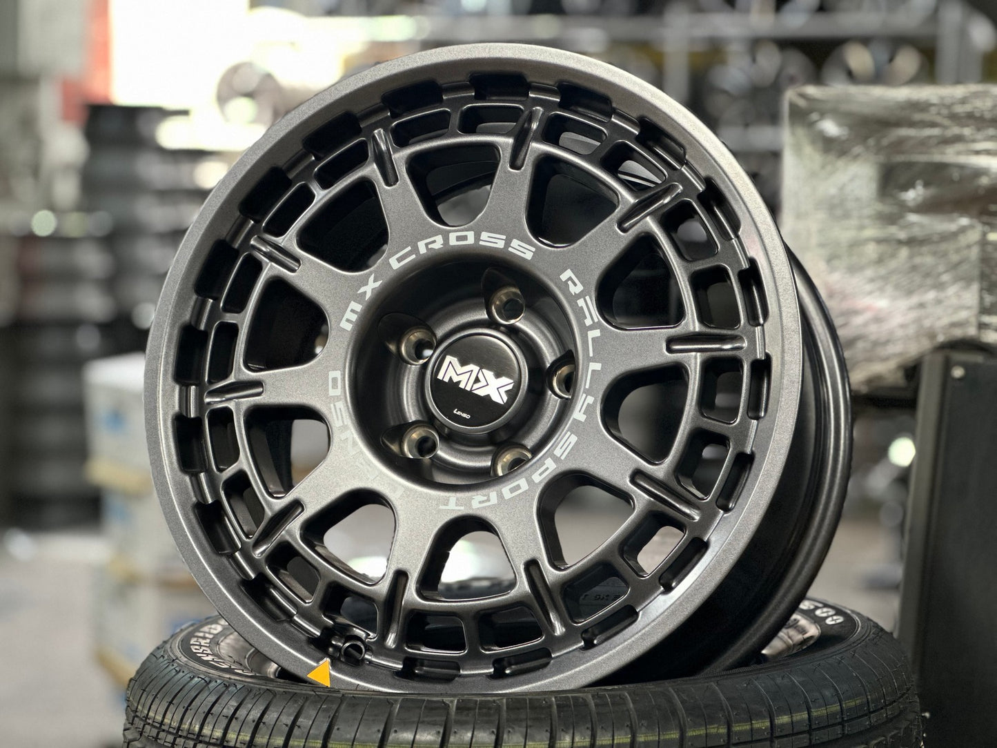 New 16X8 ET35 Lenso MX Ebola Rim (4 wheel) Matt Gunmetal 5X114.3