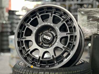 New 16X8 ET35 Lenso MX Ebola Rim (4 wheel) Matt Gunmetal 5X114.3