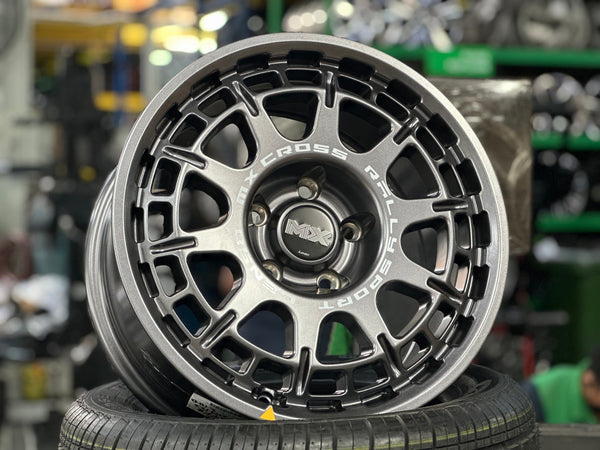 New 16X8 ET35 Lenso MX Ebola Rim (4 wheel) Matt Gunmetal 5X114.3