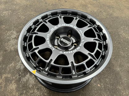 New 16X8 ET35 Lenso MX Ebola Rim (4 wheel) Matt Gunmetal 5X114.3