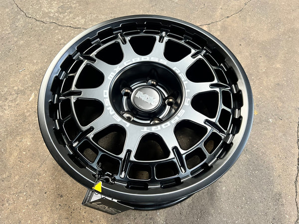 New 16X8 ET35 Lenso MX Ebola Rim (4 wheel) Matt Black 5X114.3