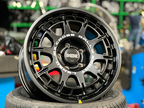 New 16X8 ET35 Lenso Ebola Rim (4 wheel) Matt Black 5X114.3