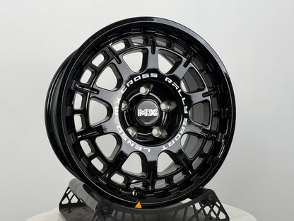 New 16X8 ET35 Lenso Ebola Rim (4 wheel) Gloss Black 5X114.3