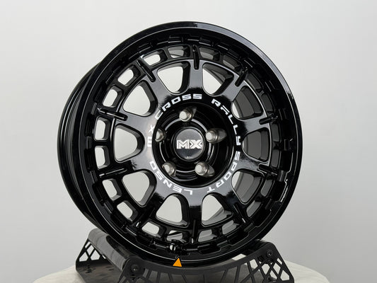 New 16X8 ET35 Lenso Ebola Rim (4 wheel) Gloss Black 5X114.3