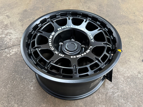 New 16X8 ET0 Lenso MX Ebola Rim (4 wheel) Matt Black 6X139.7