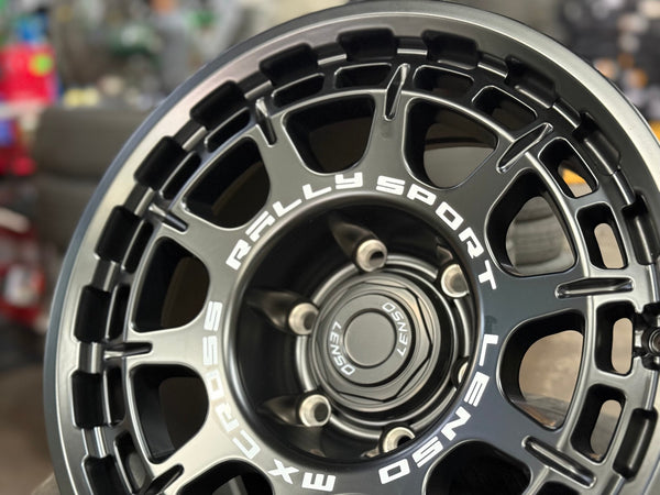 New 16X8 ET0 Lenso MX Ebola Rim (4 wheel) Matt Black 6X139.7