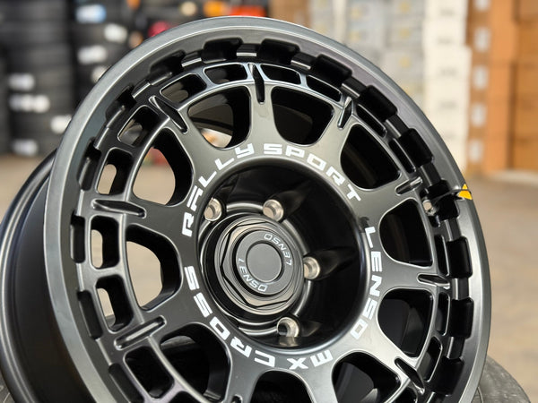 New 16X8 ET0 Lenso MX Ebola Rim (4 wheel) Matt Black 6X139.7