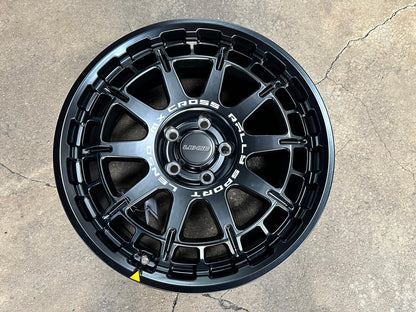 New 18X8 ET42 Lenso MX Ebola Rim (4 wheel) Matt Black 5X114.3