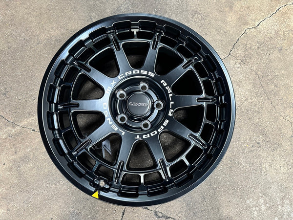 New 18X8 ET42 Lenso MX Ebola Rim (4 wheel) Matt Black 5X114.3