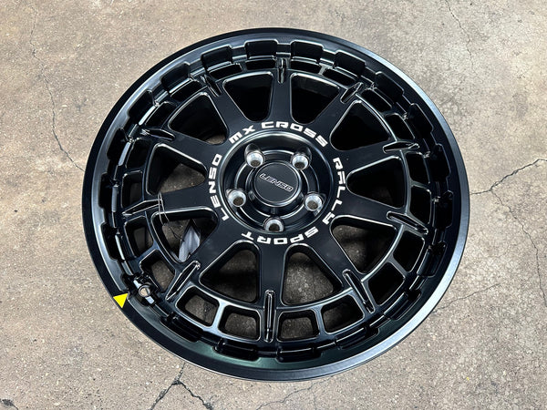 New 18X8 ET42 Lenso MX Ebola Rim (4 wheel) Matt Black 5X114.3