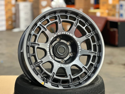 New 18X9 ET0 Lenso MX Ebola Rim (4 wheel) Matt Gunmetal 6X139.7
