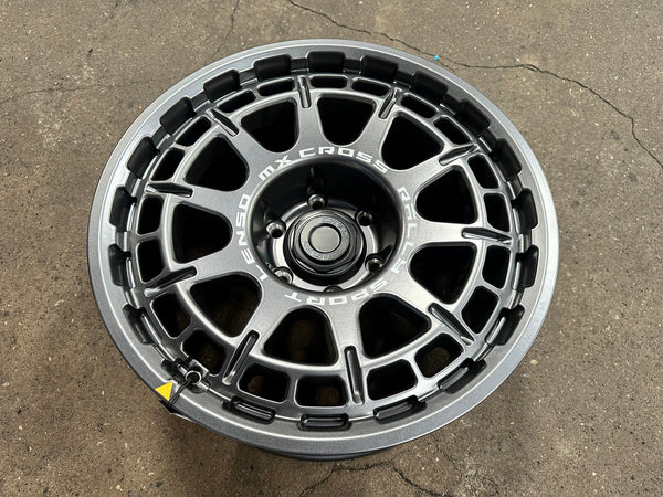 New 18X9 ET0 Lenso MX Ebola Rim (4 wheel) Matt Gunmetal 6X139.7