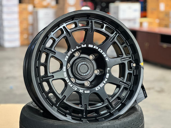 New 18X9 ET0 Lenso MX Ebola Rim (4 wheel) Matt Black 6X139.7
