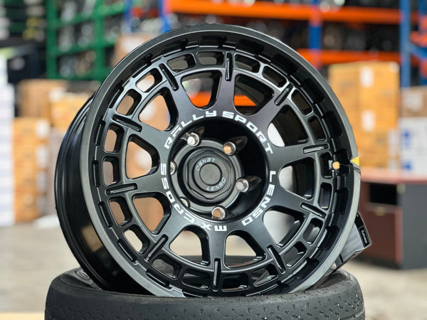 New 18X9 ET0 Lenso MX Ebola Rim (4 wheel) Matt Black 6X139.7