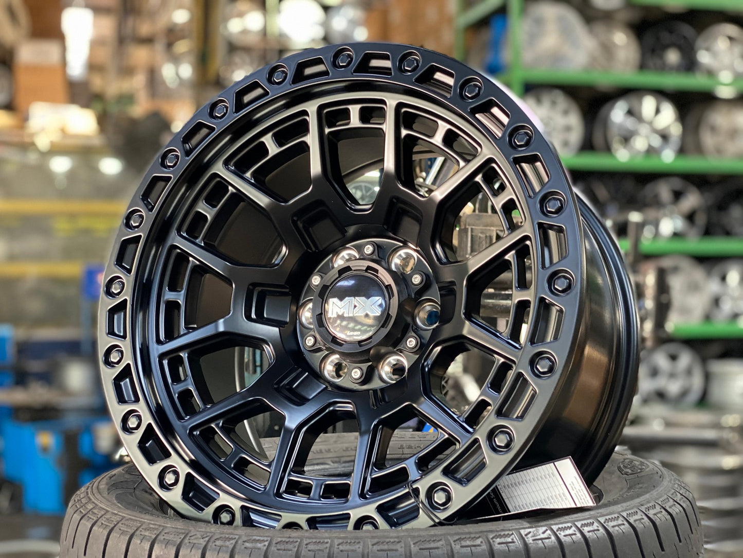 New 16X8.5 ET0 Lenso MX Gravel Rim (4 wheel) Matt Black 6X114.3