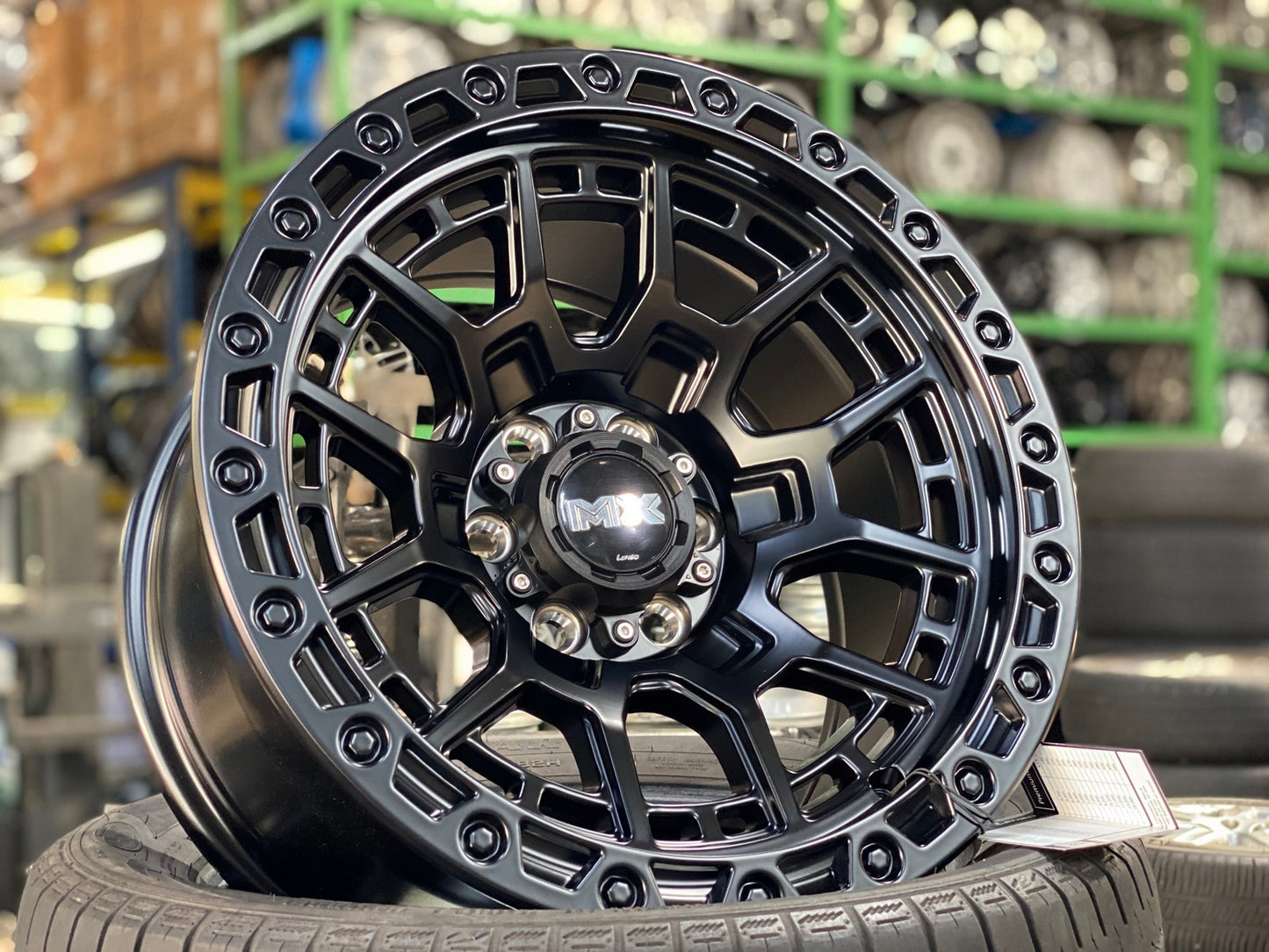 New 16X8.5 ET0 Lenso MX Gravel Rim (4 wheel) Matt Black 6X114.3