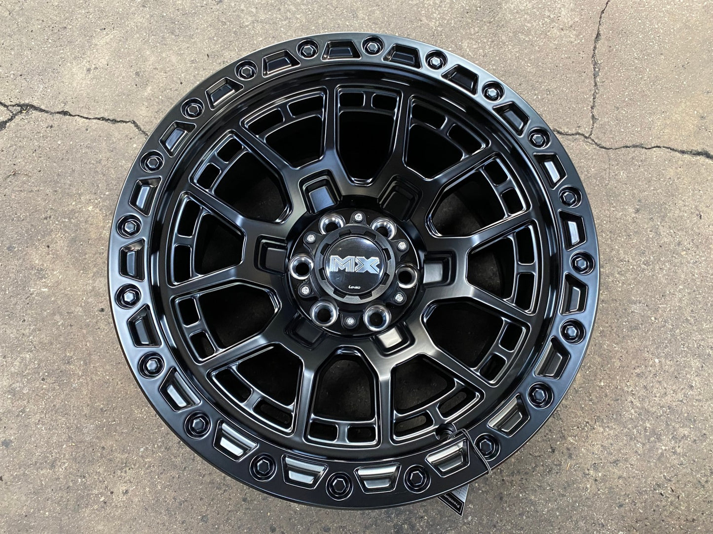 New 16X8.5 ET0 Lenso MX Gravel Rim (4 wheel) Matt Black 6X114.3