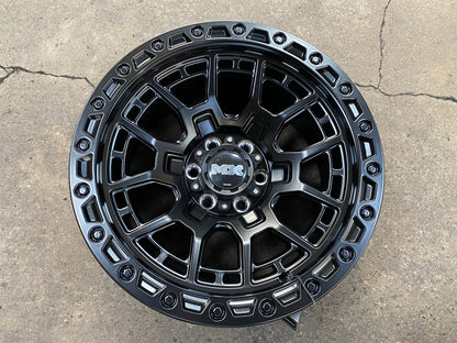 New 16X8.5 ET0 Lenso MX Gravel Rim (4 wheel) Matt Black 6X114.3
