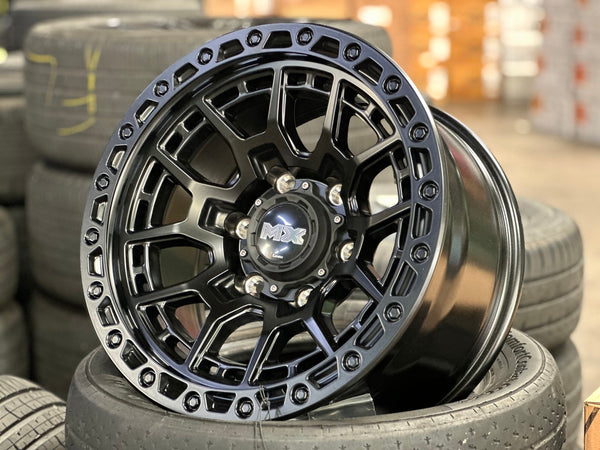 New 16X8.5 ET0 Lenso MX Gravel Rim (4 wheel) Matt Black 6X139.7