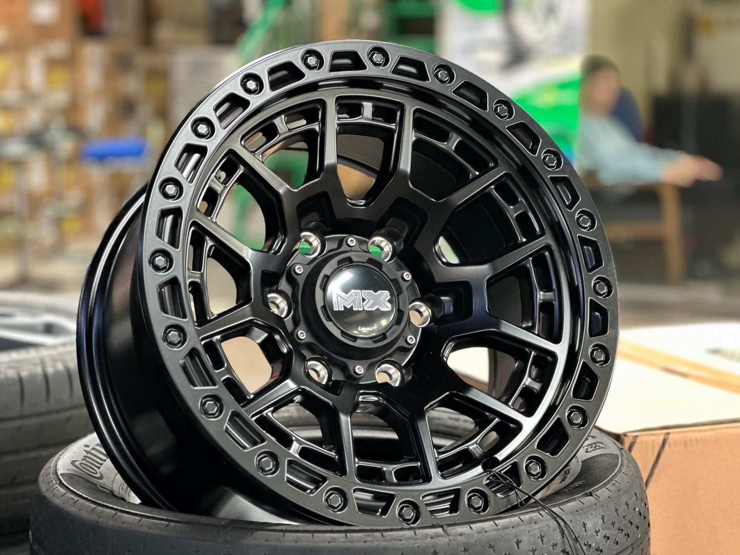 New 16X8.5 ET0 Lenso MX Gravel Rim (4 wheel) Matt Black 6X139.7