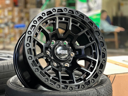 New 16X8.5 ET0 Lenso MX Gravel Rim (4 wheel) Matt Black 6X139.7