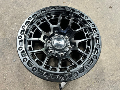 New 16X8.5 ET0 Lenso MX Gravel Rim (4 wheel) Matt Black 6X139.7