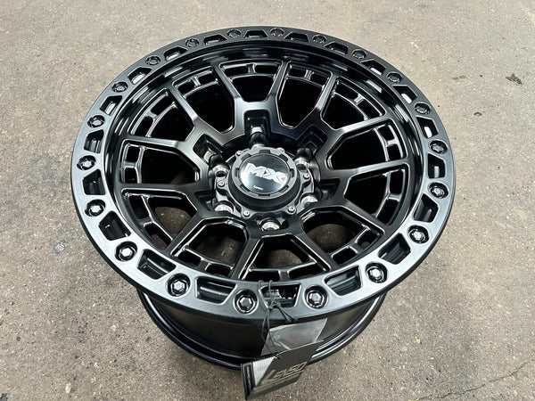 New 16X8.5 ET0 Lenso MX Gravel Rim (4 wheel) Matt Black 6X139.7