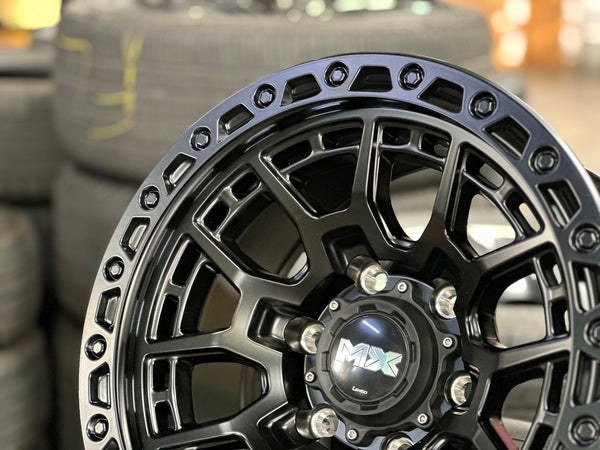 New 16X8.5 ET0 Lenso MX Gravel Rim (4 wheel) Matt Black 6X139.7