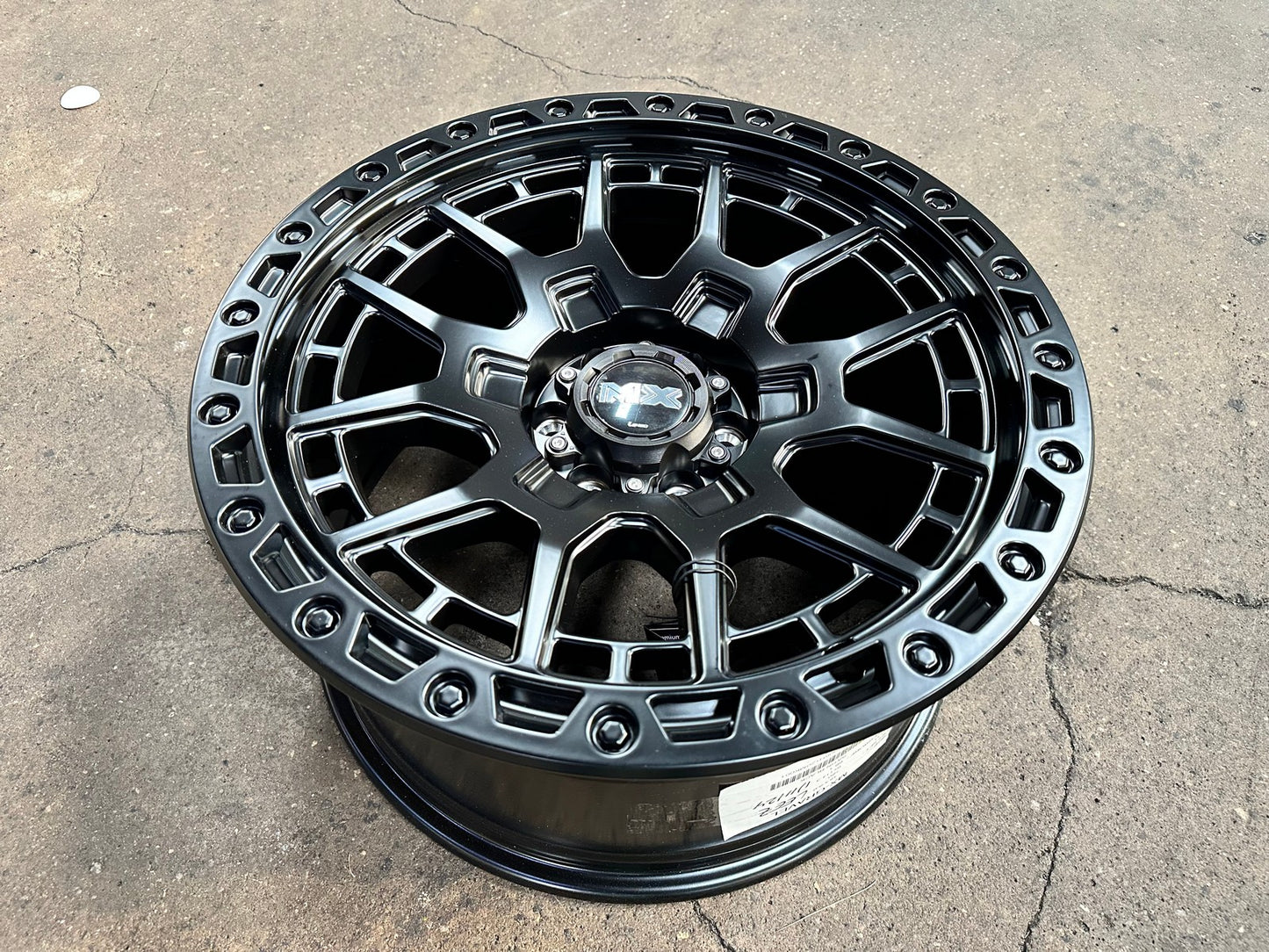 New 18X9 ET20 Lenso MX Gravel Rim (4 wheel) Matt Black 6X114.3