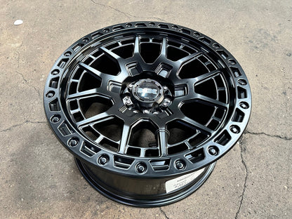 New 18X9 ET20 Lenso MX Gravel Rim (4 wheel) Matt Black 6X114.3
