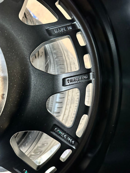 New 18X9 ET20 Lenso MX Gravel Rim (4 wheel) Matt Black 6X114.3