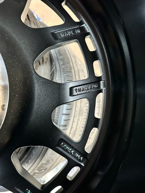 New 18X9 ET20 Lenso MX Gravel Rim (4 wheel) Matt Black 6X114.3