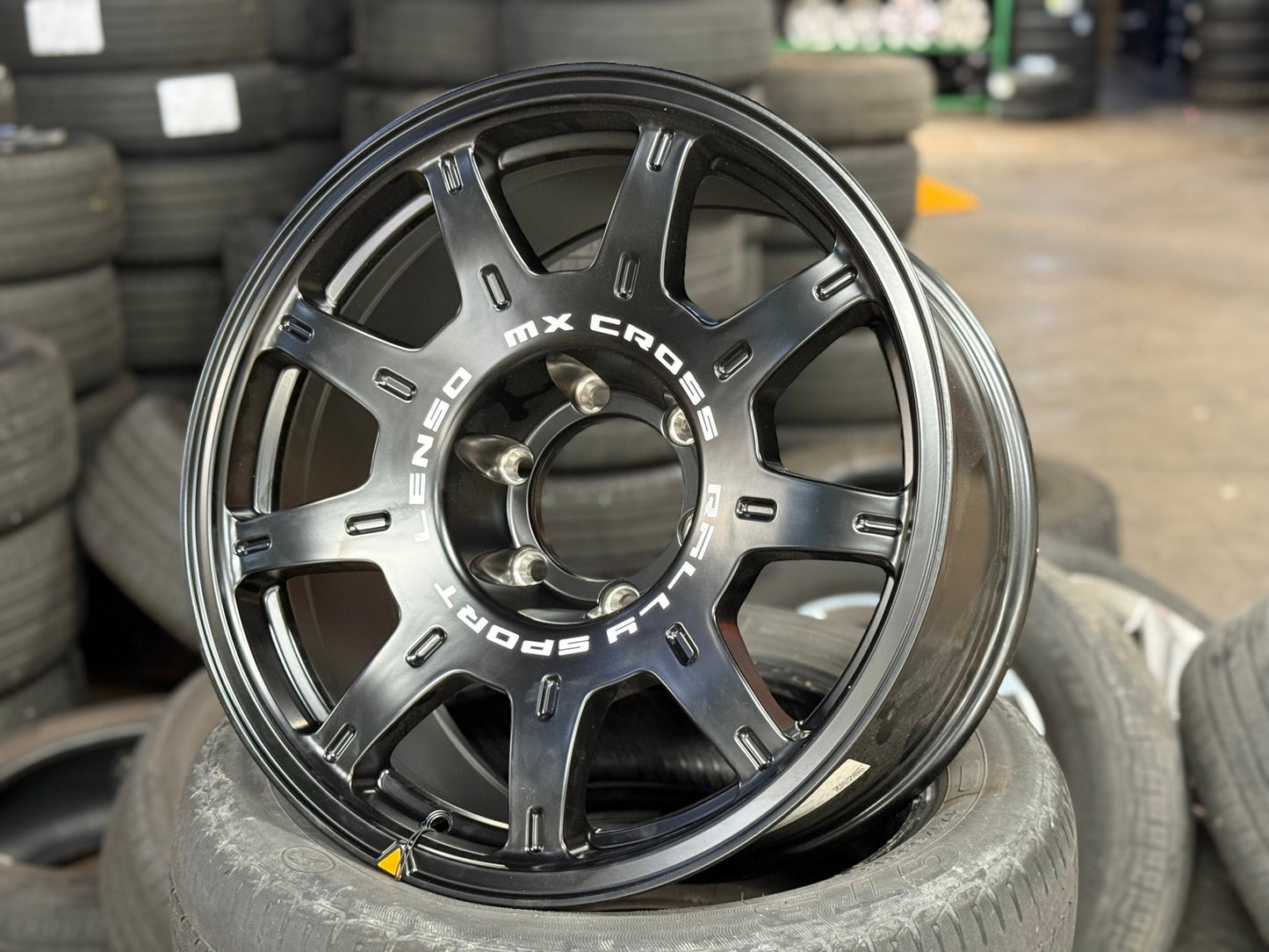 New 18X9 ET0 Lenso MX Halo Rim (4 wheel) Matt Black 6X139.7