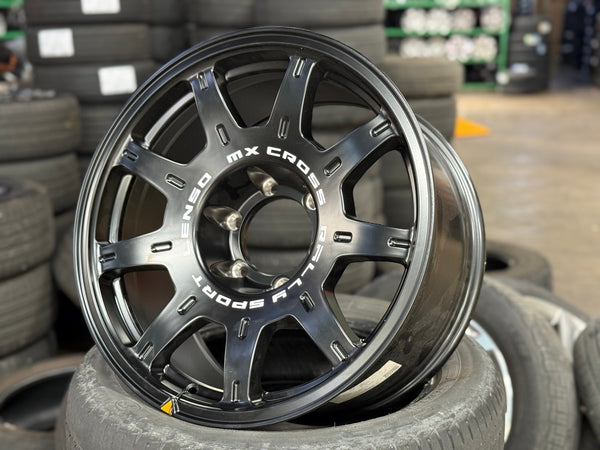 New 18X9 ET0 Lenso MX Halo Rim (4 wheel) Matt Black 6X139.7