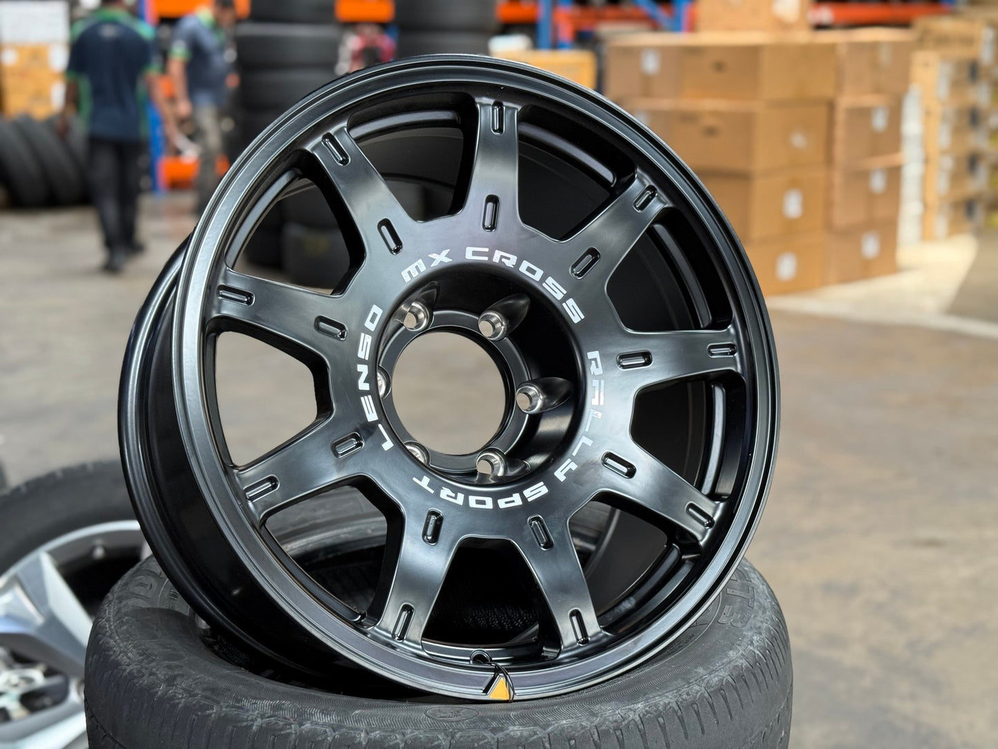 New 18X9 ET0 Lenso MX Halo Rim (4 wheel) Matt Black 6X139.7