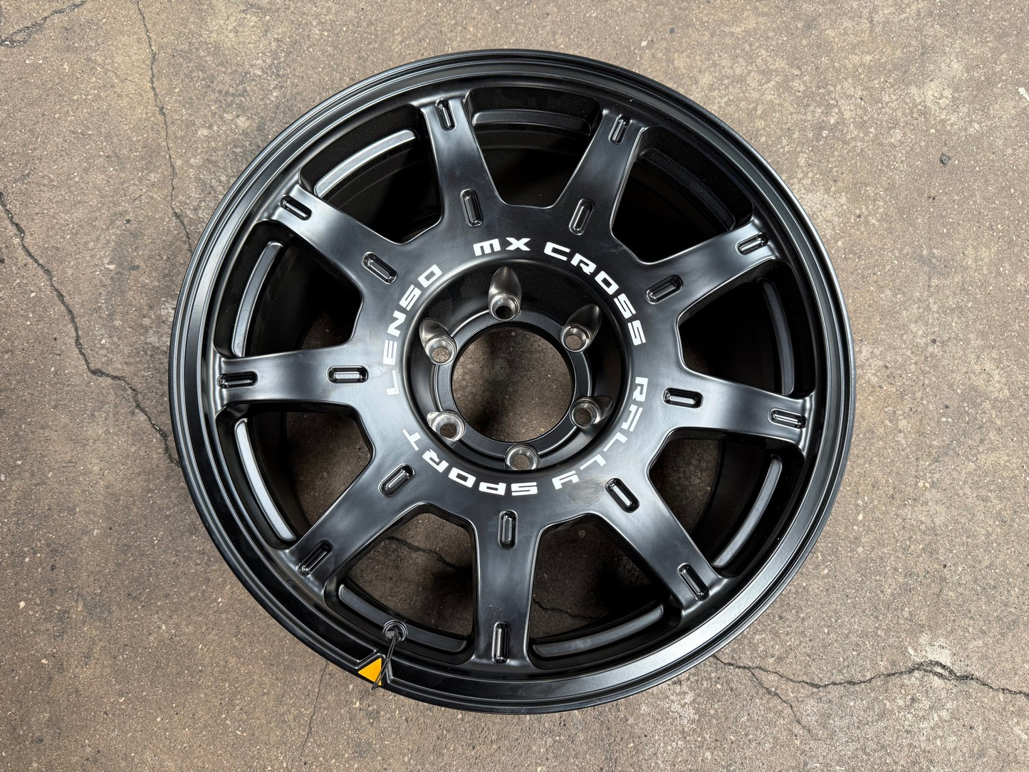 New 18X9 ET0 Lenso MX Halo Rim (4 wheel) Matt Black 6X139.7