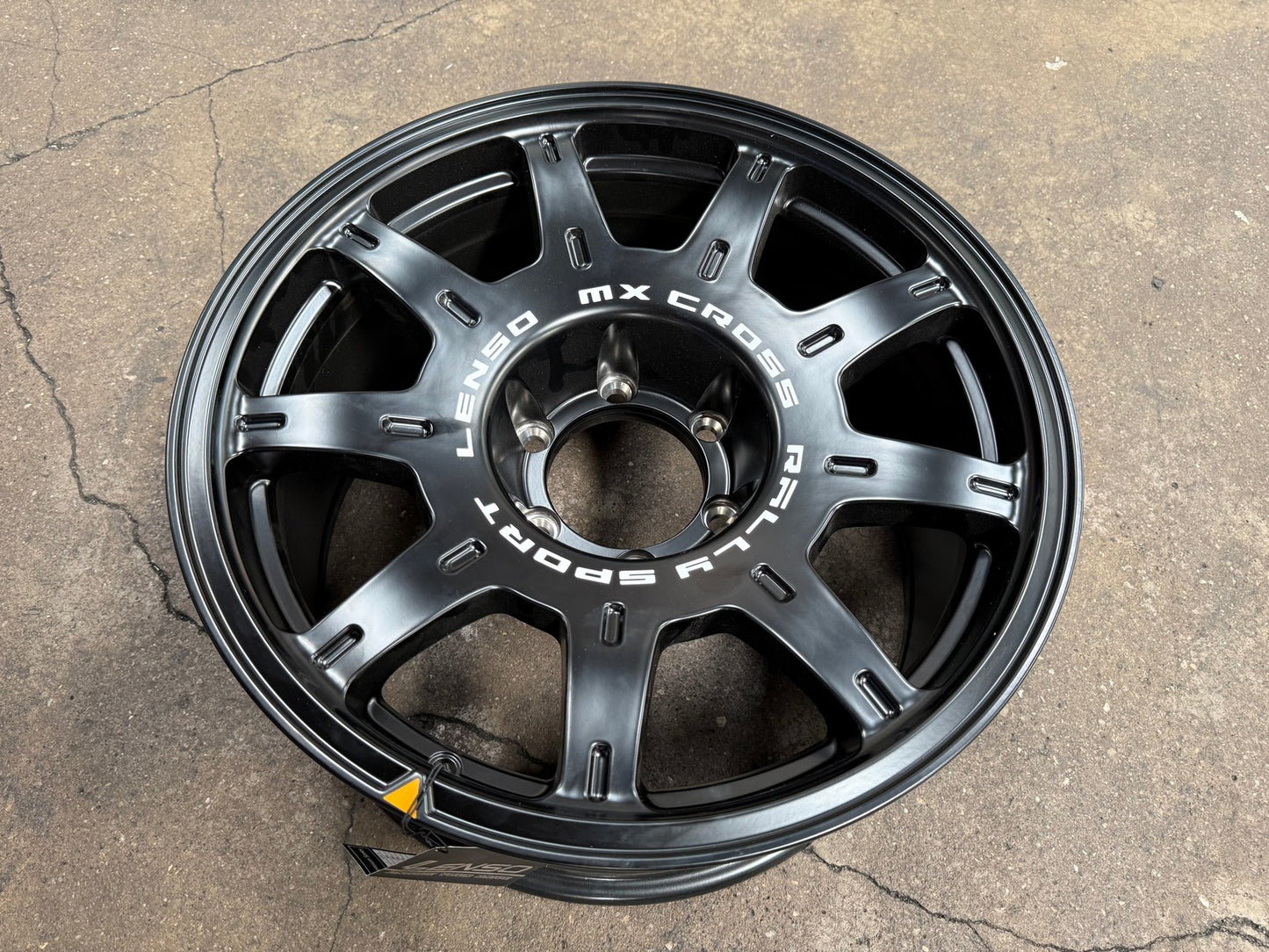 New 18X9 ET0 Lenso MX Halo Rim (4 wheel) Matt Black 6X139.7