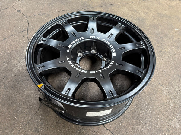 New 18X9 ET0 Lenso MX Halo Rim (4 wheel) Matt Black 6X139.7