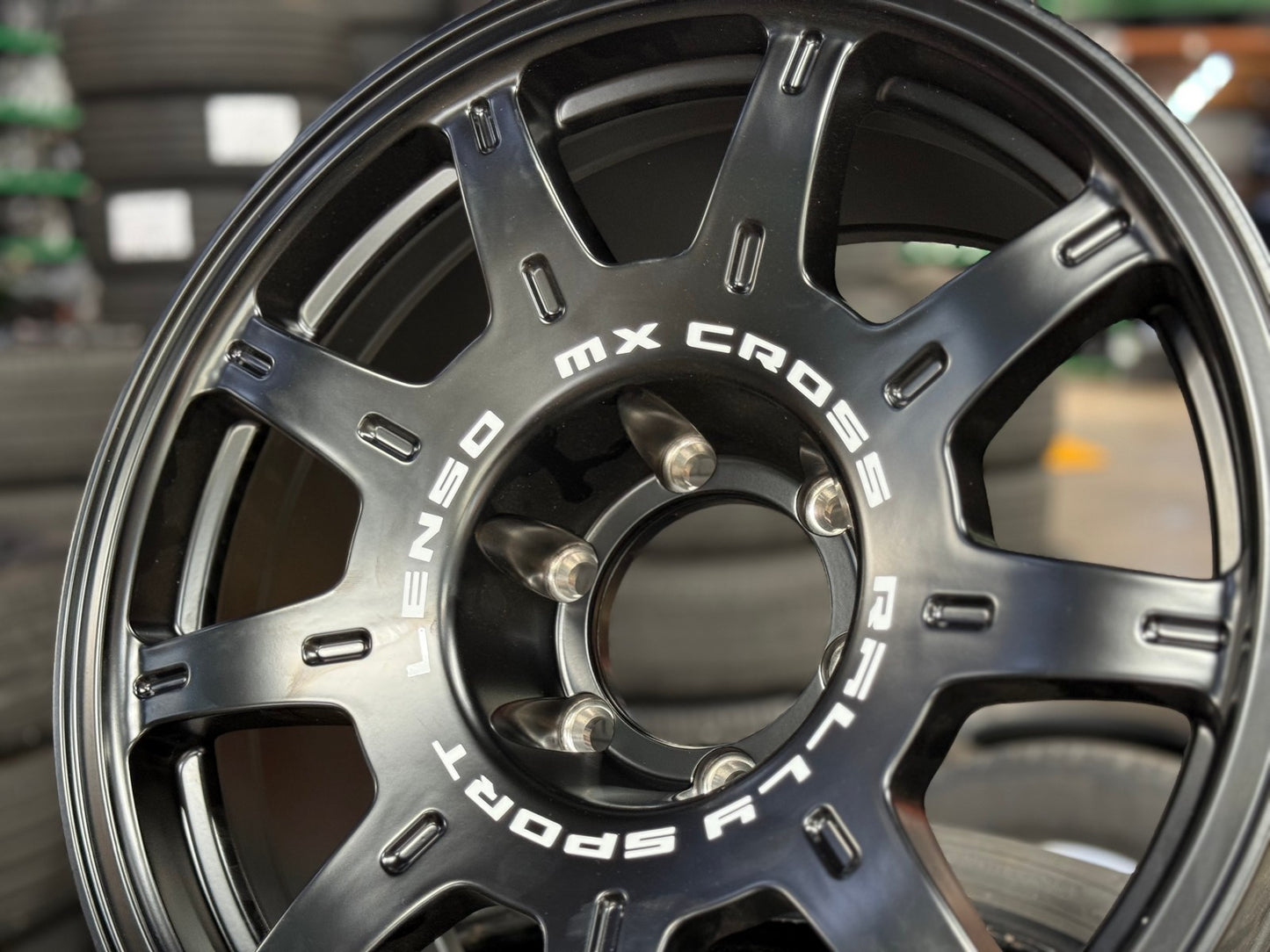 New 18X9 ET0 Lenso MX Halo Rim (4 wheel) Matt Black 6X139.7