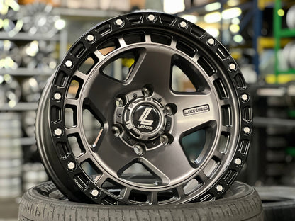 New 17X9 ET-12 Lenso MXM Rim (4 wheel) Matt Black 6X139.7