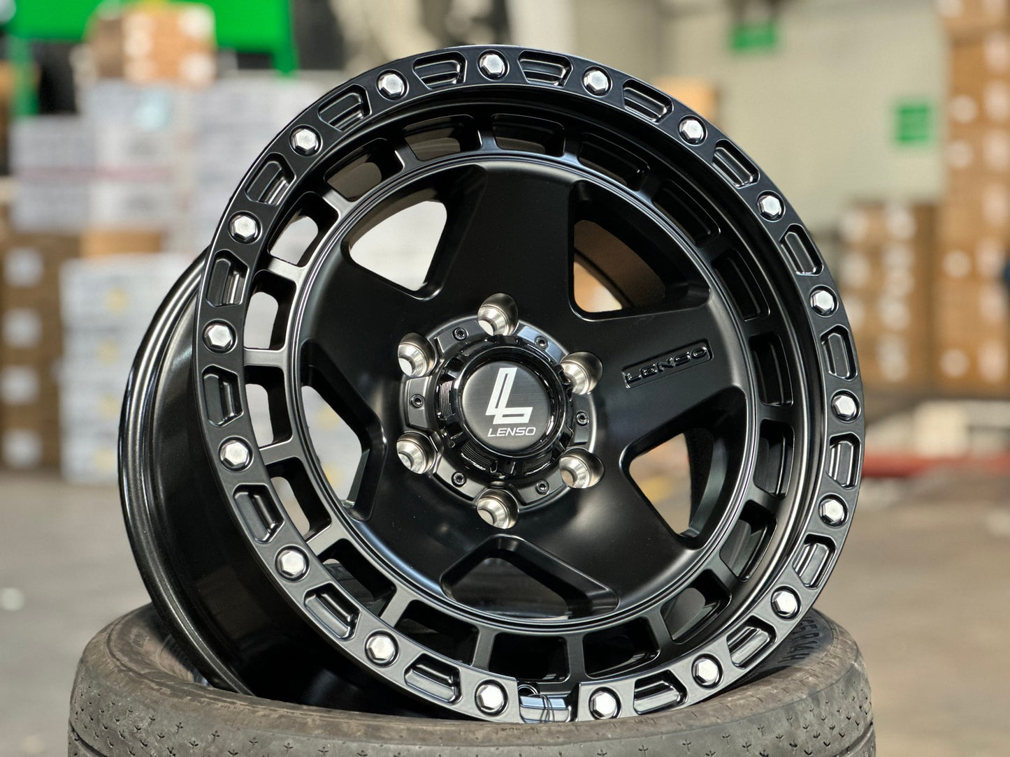 New 17X9 ET0 Lenso MXM Rim (4 wheel) Matt Black 6X139.7