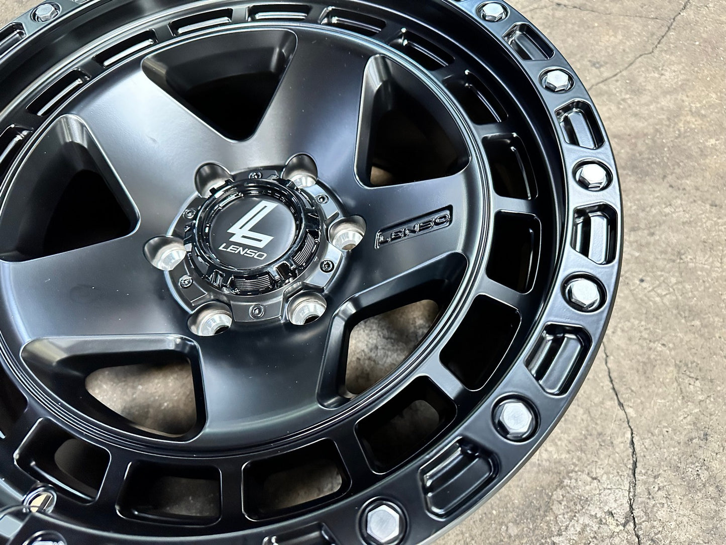 New 17X9 ET0 Lenso MXM Rim (4 wheel) Matt Black 6X139.7