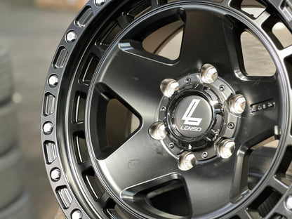 New 17X9 ET0 Lenso MXM Rim (4 wheel) Matt Black 6X139.7