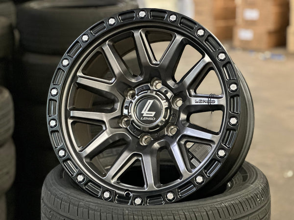 New 17X9 ET0 Lenso MX Marvel Rim (4 wheel) Matt Black 6X139.7