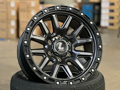 New 17X9 ET0 Lenso MX Marvel Rim (4 wheel) Matt Black 6X139.7