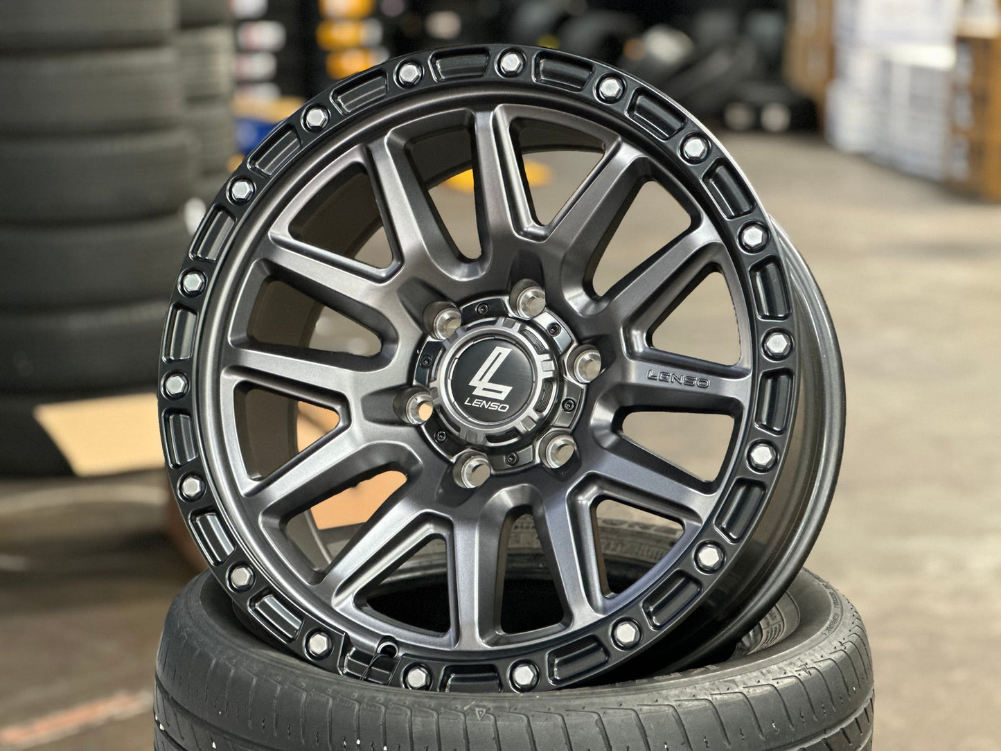 New 18X9 ET0 Lenso MX Marvel Rim (4 wheel) Matt Black 6X139.7