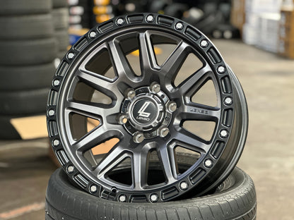 New 18X9 ET0 Lenso MX Marvel Rim (4 wheel) Matt Black 6X139.7