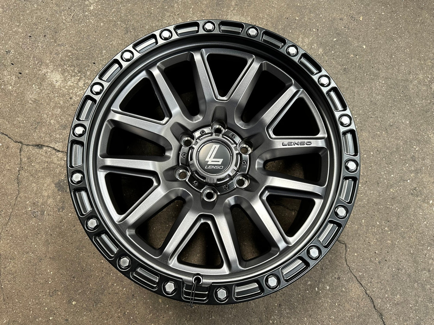 New 18X9 ET0 Lenso MX Marvel Rim (4 wheel) Matt Black 6X139.7