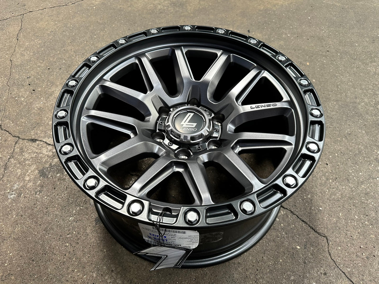 New 18X9 ET0 Lenso MX Marvel Rim (4 wheel) Matt Black 6X139.7